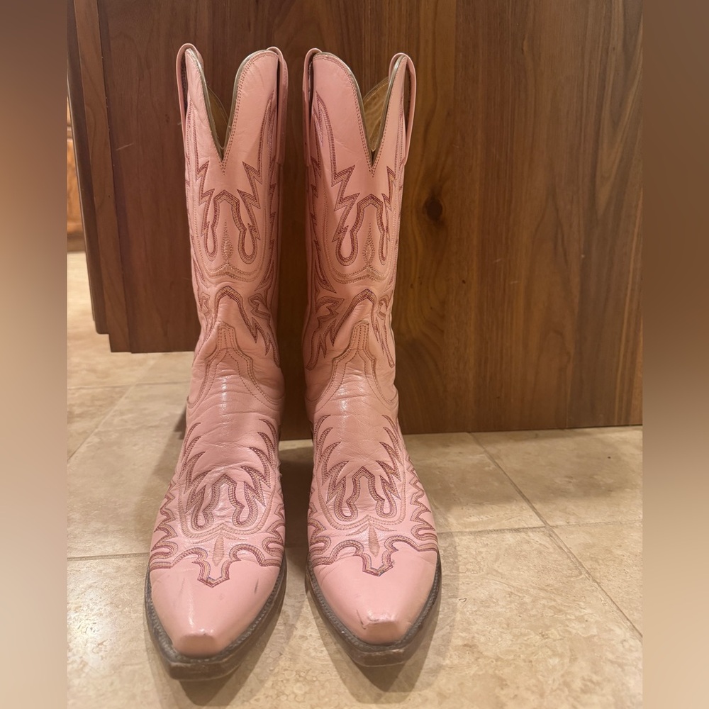 Vintage Pink Lucchese Boots